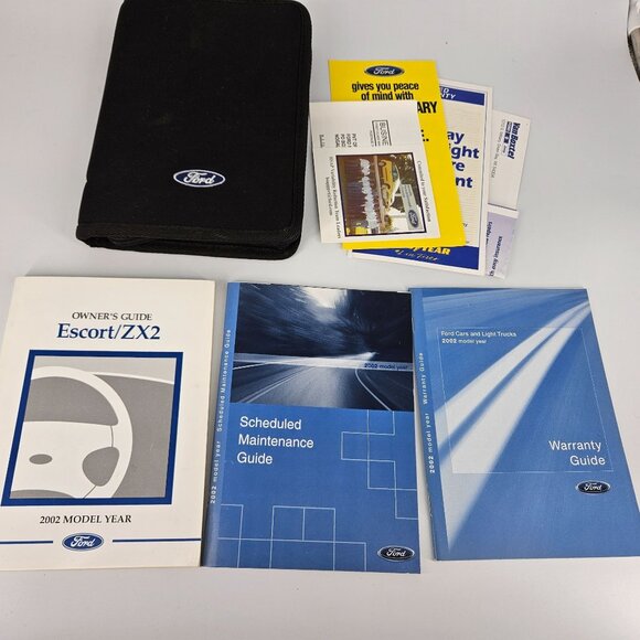 Ford 2003 Escort ZX2 Car Auto Owner Manual User Guide Maintenance Extras Case - Picture 1 of 11